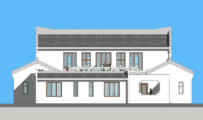 古建四合院設計效果圖,古建四合院設計